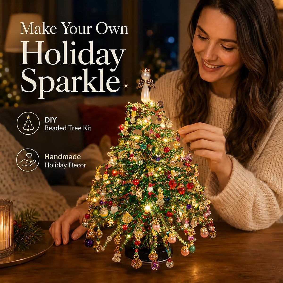 DIY Beaded Christmas Tree Kit